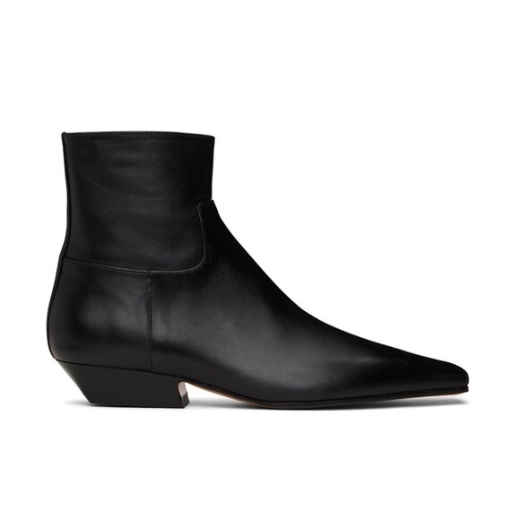 KHAITE Black Marfa Ankle Boots - Picture 3 of 5